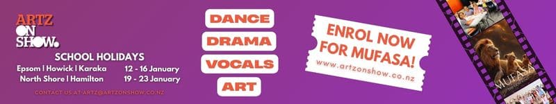 Artz on Show January school holiday workshops